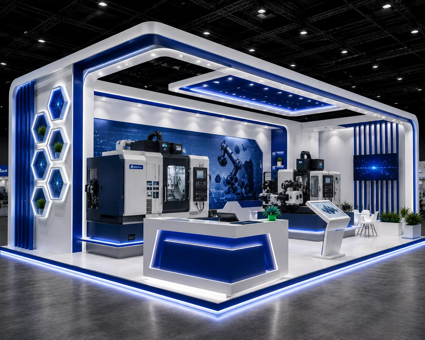 Machinery Display Exhibition Stand for Indus-Tech Expo
